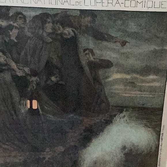 Vintage Poster 35”x25” Theatre National del’Opera-Comique - Picture 3 of 6